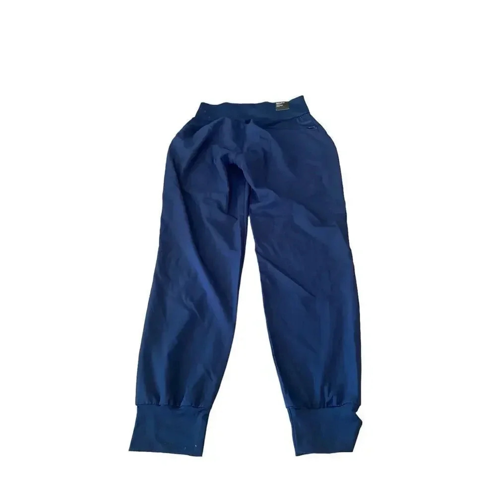Adidas Women's Blue Tapered Leg Coupe Standard Pull-On Pants Size Small